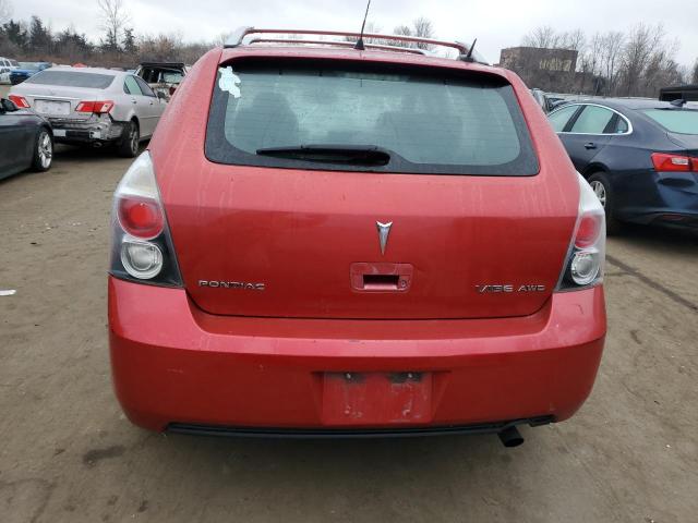 5Y2SM67029Z411463 - 2009 PONTIAC VIBE RED photo 6