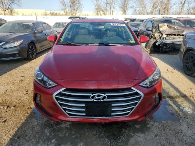 KMHD84LF1HU297829 - 2017 HYUNDAI ELANTRA SE RED photo 5