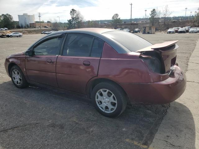 1G8AJ52F03Z137594 - 2003 SATURN ION LEVEL 2 BURGUNDY photo 2