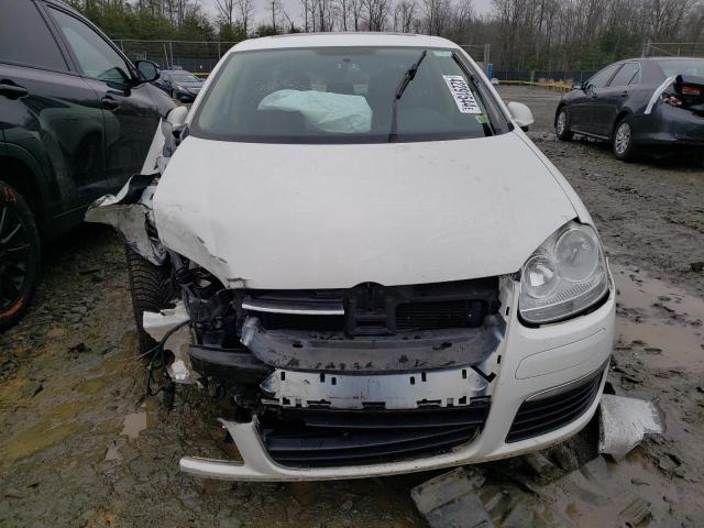 3VWRM71K79M091330 - 2009 VOLKSWAGEN JETTA SE WHITE photo 5