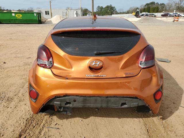 KMHTC6AE8GU284302 - 2016 HYUNDAI VELOSTER TURBO ORANGE photo 6