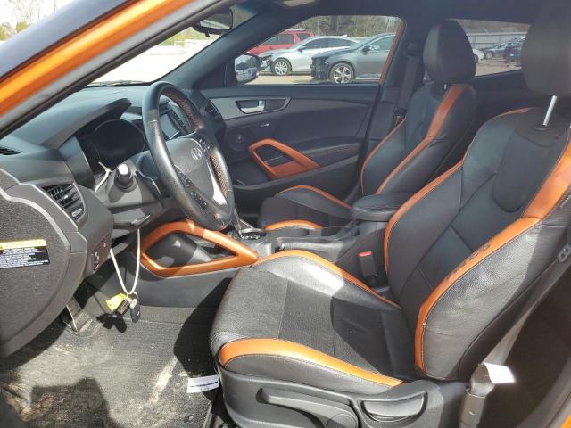 KMHTC6AE8GU284302 - 2016 HYUNDAI VELOSTER TURBO ORANGE photo 7