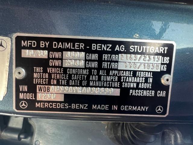 WDBAB33A9EA038539 - 1984 MERCEDES-BENZ 300 DT BLUE photo 10