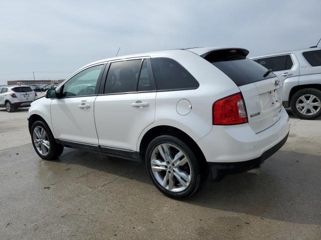 2FMDK3JC7EBA29597 - 2014 FORD EDGE SEL WHITE photo 2