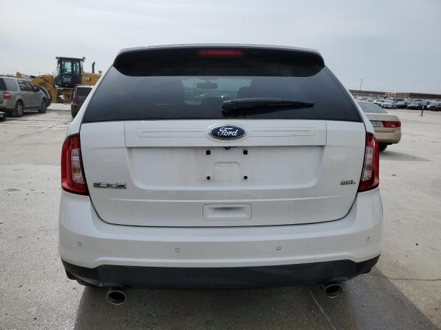 2FMDK3JC7EBA29597 - 2014 FORD EDGE SEL WHITE photo 6