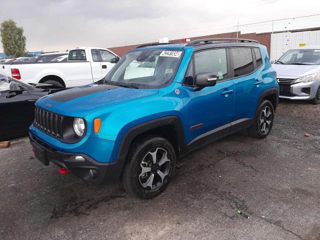 ZACNJDC14MPN23811 - 2021 JEEP RENEGADE TRAILHAWK TEAL photo 1