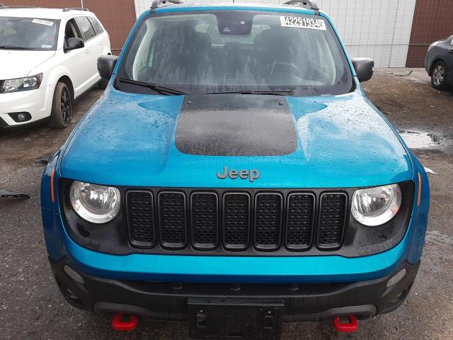 ZACNJDC14MPN23811 - 2021 JEEP RENEGADE TRAILHAWK TEAL photo 5