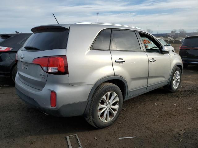 5XYKU4A72EG522971 - 2014 KIA SORENTO EX SILVER photo 3