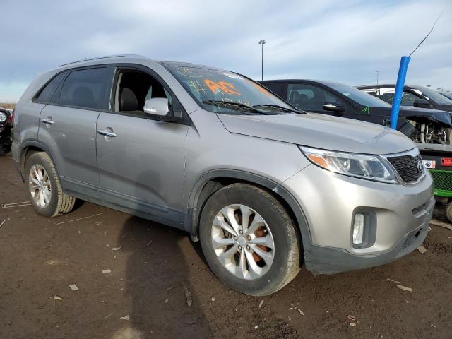 5XYKU4A72EG522971 - 2014 KIA SORENTO EX SILVER photo 4