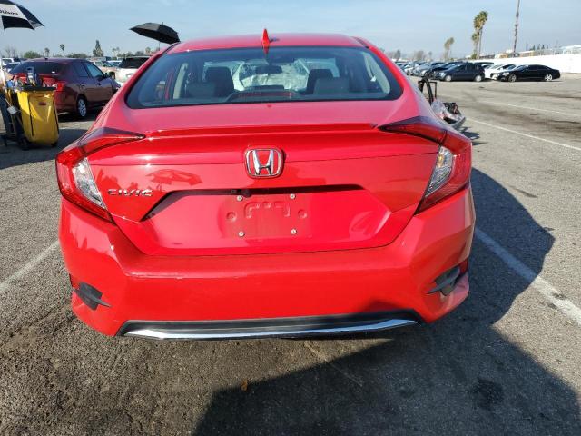 2HGFC1F30LH682954 - 2020 HONDA CIVIC EX RED photo 6