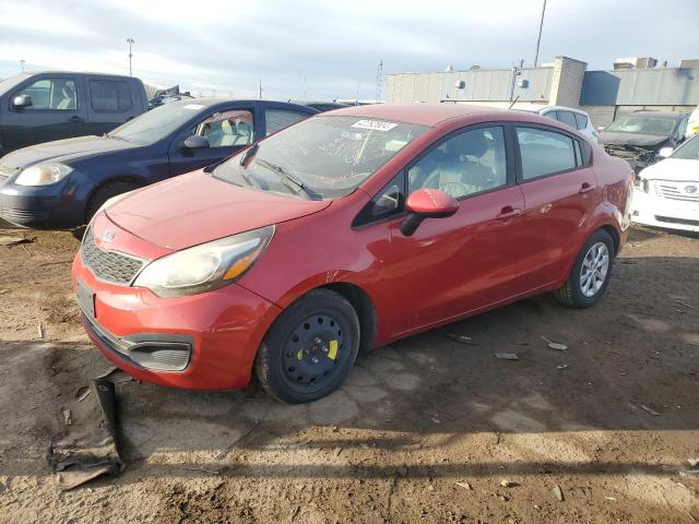 KNADM4A34E6371749 - 2014 KIA RIO LX RED photo 1