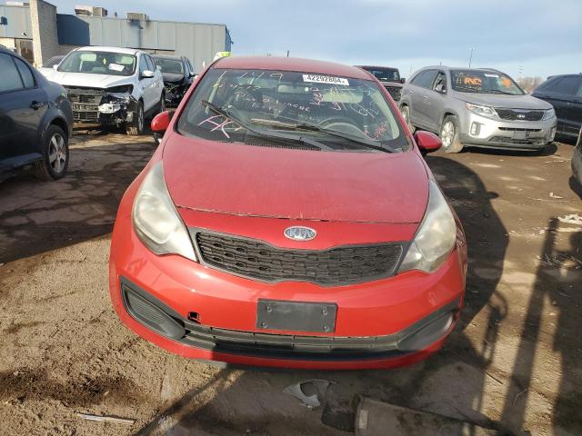 KNADM4A34E6371749 - 2014 KIA RIO LX RED photo 5