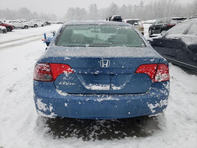 2HGFA16808H536787 - 2008 HONDA CIVIC EX BLUE photo 6