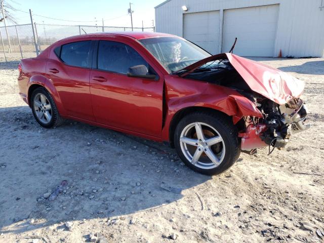 1C3CDZAB0DN581552 - 2013 DODGE AVENGER SE RED photo 4