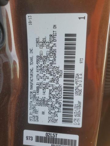 5TFAW5F17EX338297 - 2014 TOYOTA TUNDRA CREWMAX PLATINUM 棕色 照片 12