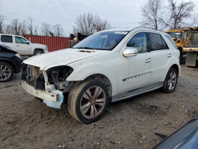 4JGBB8GB5AA604322 - 2010 MERCEDES-BENZ ML 350 4MATIC WHITE photo 1