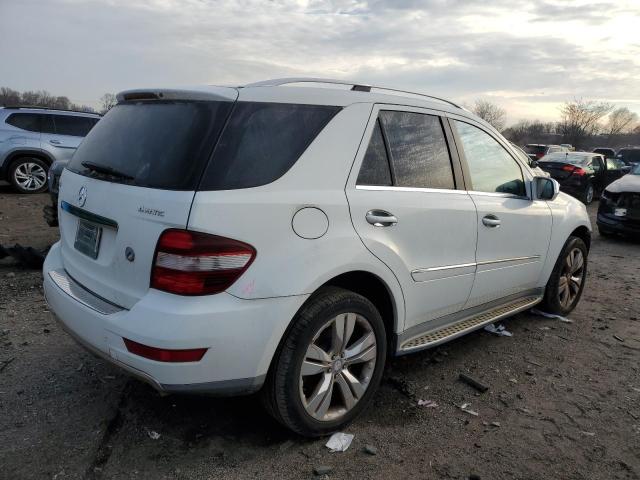 4JGBB8GB5AA604322 - 2010 MERCEDES-BENZ ML 350 4MATIC WHITE photo 3