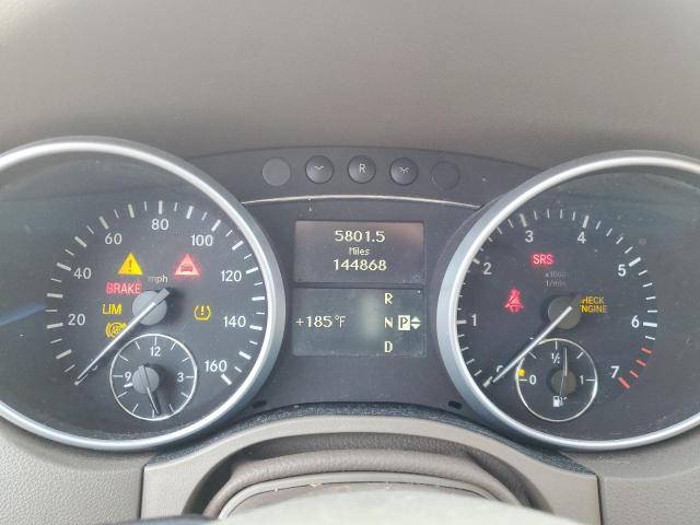 4JGBB8GB5AA604322 - 2010 MERCEDES-BENZ ML 350 4MATIC WHITE photo 9