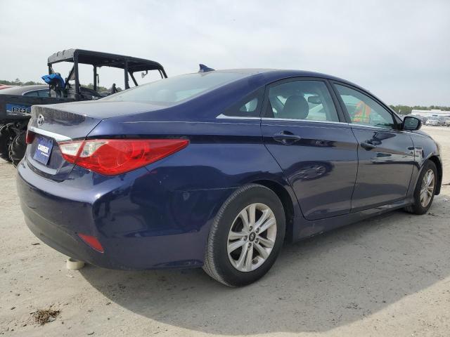 5NPEB4AC6EH831352 - 2014 HYUNDAI SONATA GLS BLUE photo 3