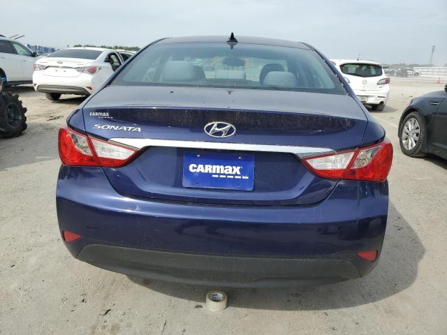 5NPEB4AC6EH831352 - 2014 HYUNDAI SONATA GLS BLUE photo 6