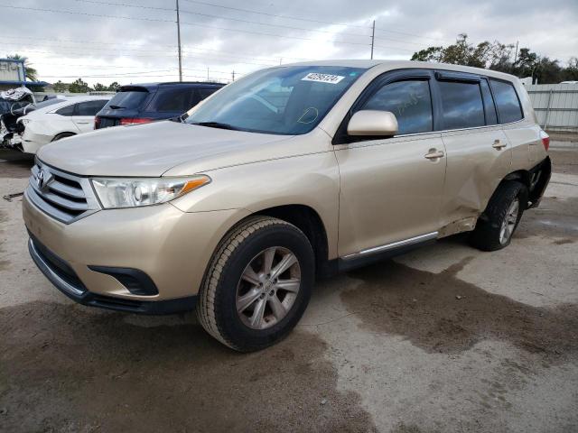 5TDZA3EH8DS035859 - 2013 TOYOTA HIGHLANDER BASE BEIGE photo 1