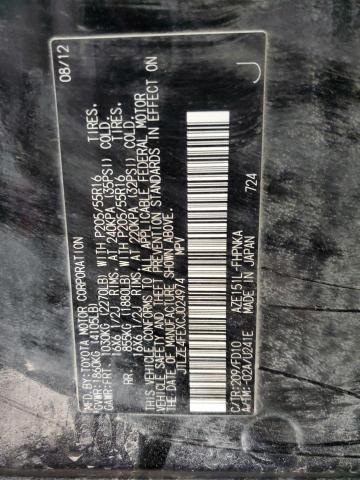 JTLZE4FEXCJ024974 - 2012 TOYOTA SCION XB 黑色 照片 12