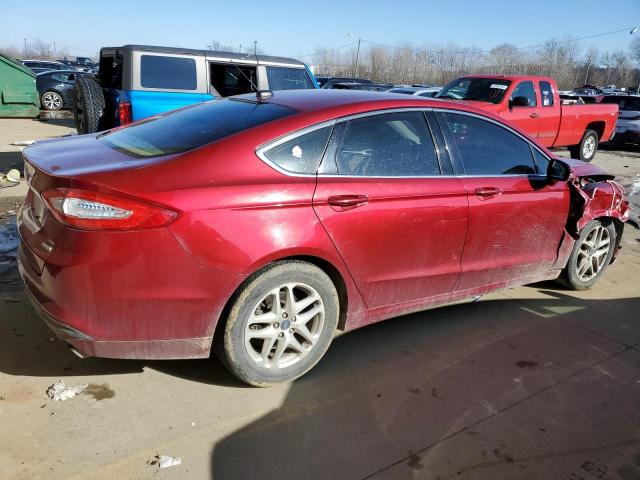 1FA6P0HD3G5115076 - 2016 FORD FUSION SE RED photo 3