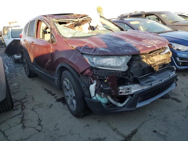 7FARW1H53JE047428 - 2018 HONDA CR-V EX BURGUNDY photo 4