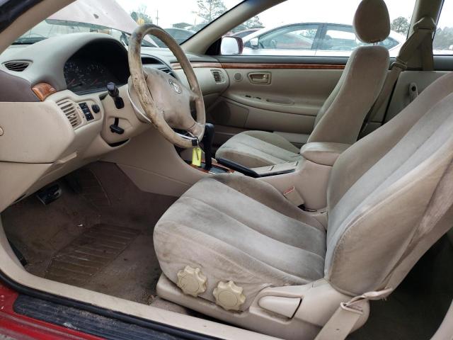 2T1CE22P12C003406 - 2002 TOYOTA CAMRY SOLA SE RED photo 7