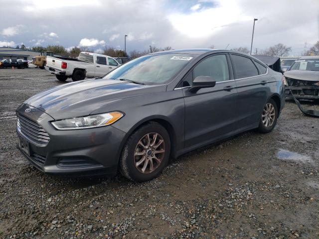 1FA6P0G7XF5130670 - 2015 FORD FUSION S GRAY photo 1