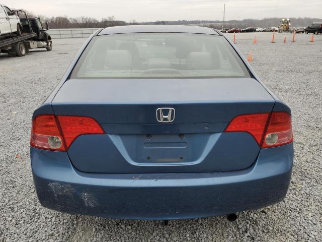 1HGFA15578L064792 - 2008 HONDA CIVIC LX BLUE photo 6