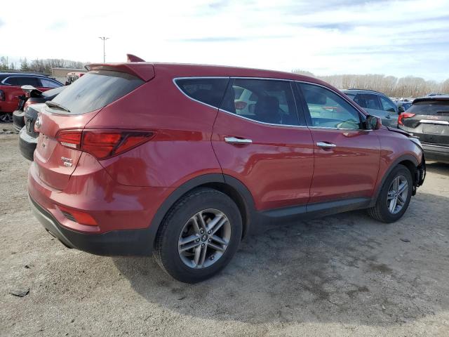 5XYZTDLB2HG452153 - 2017 HYUNDAI SANTA FE S RED photo 3