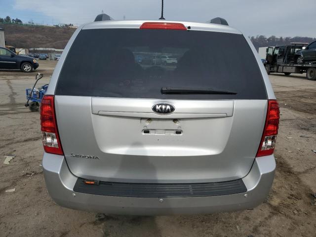 KNDMG4C72E6577470 - 2014 KIA SEDONA LX SILVER photo 6