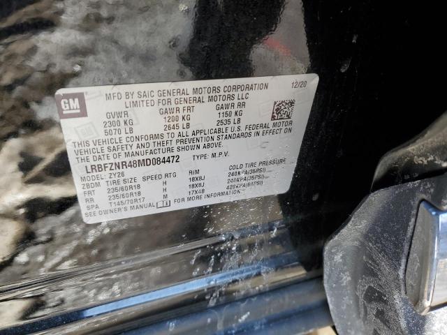 LRBFZNR48MD084472 - 2021 BUICK ENVISION ESSENCE Սև լուսանկար 13