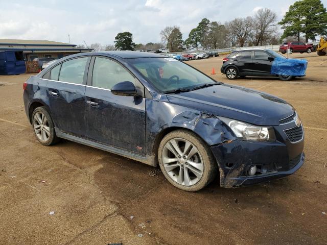 1G1PH5S97B7217340 - 2011 CHEVROLET CRUZE LTZ BLUE photo 4