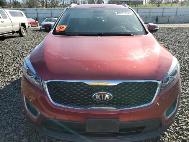 5XYPG4A33HG197715 - 2017 KIA SORENTO LX RED photo 5