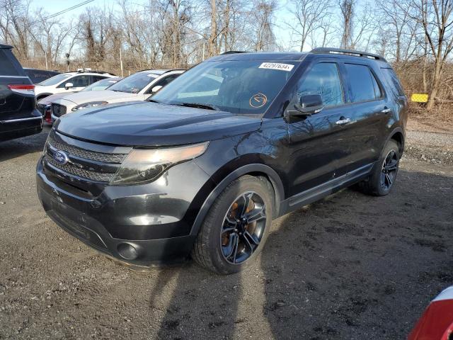 1FM5K8GT5EGC34403 - 2014 FORD EXPLORER SPORT BLACK photo 1