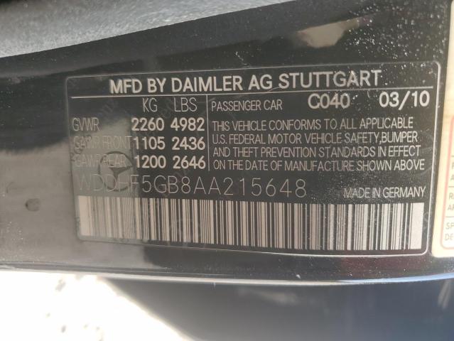 WDDHF5GB8AA215648 - 2010 MERCEDES-BENZ E 350 BLACK photo 13