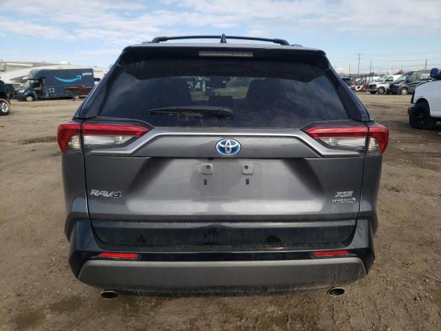 4T3E6RFV9MU056399 - 2021 TOYOTA RAV4 XSE GRAY photo 6