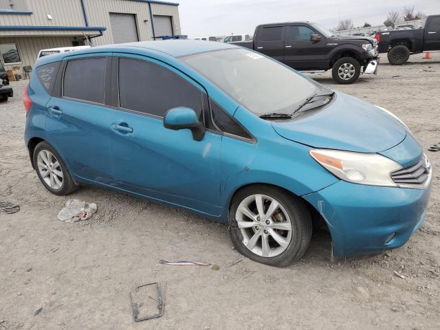 3N1CE2CPXEL436760 - 2014 NISSAN VERSA NOTE S BLUE photo 4