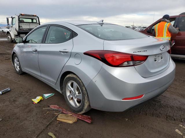 5NPDH4AE1EH515840 - 2014 HYUNDAI ELANTRA SE SILVER photo 2