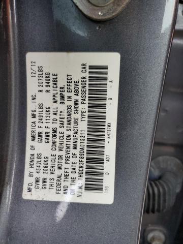 1HGCR3F89DA015311 - 2013 HONDA ACCORD EXL GRAY photo 13