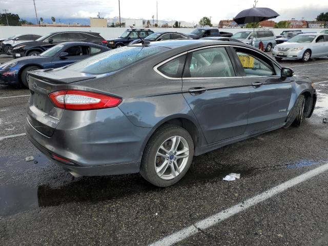 3FA6P0RUXGR282286 - 2016 FORD FUSION TITANIUM HEV GRAY photo 3