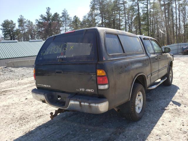 5TBBT44172S303571 - 2002 TOYOTA TUNDRA ACCESS CAB BLACK photo 4