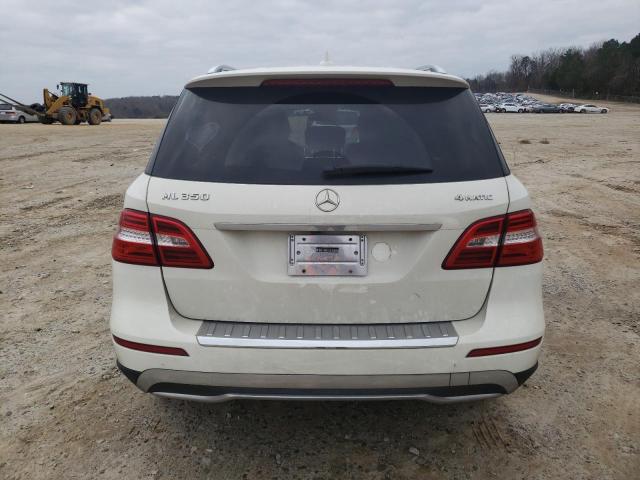 4JGDA5HB8CA025806 - 2012 MERCEDES-BENZ ML 350 4MATIC WHITE photo 6