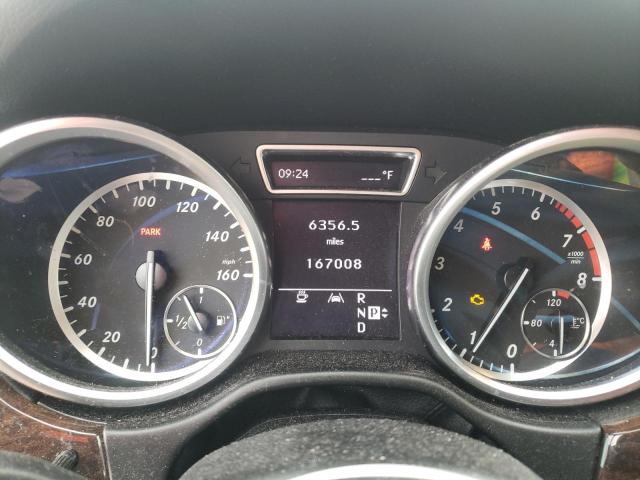 4JGDA5HB8CA025806 - 2012 MERCEDES-BENZ ML 350 4MATIC WHITE photo 9