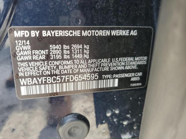WBAYF8C57FD654595 - 2015 BMW 750 LXI BLUE photo 13