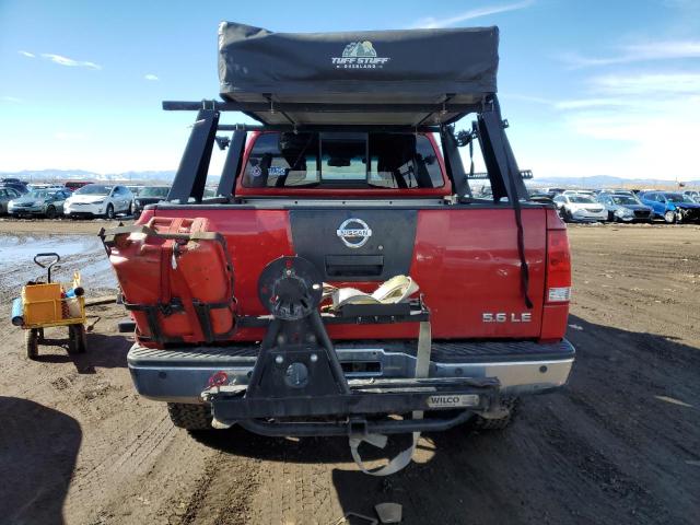 1N6AA06B36N540297 - 2006 NISSAN TITAN XE RED photo 6