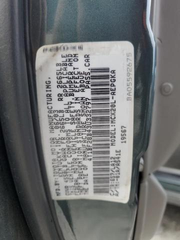 4T1BF28B43U332797 - 2003 TOYOTA AVALON XL GREEN photo 12