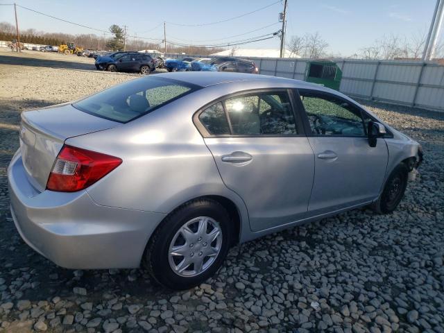 19XFB2F50CE342319 - 2012 HONDA CIVIC LX SILVER photo 3